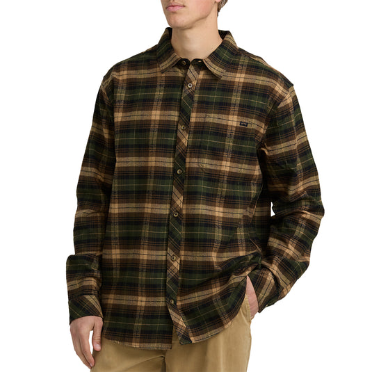 Billabong Coastline Long Sleeve Button-Up Flannel Shirt 20