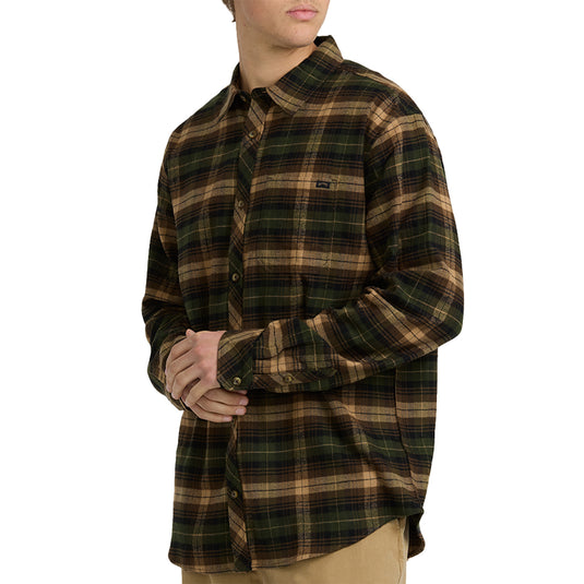 Billabong Coastline Long Sleeve Button-Up Flannel Shirt 21