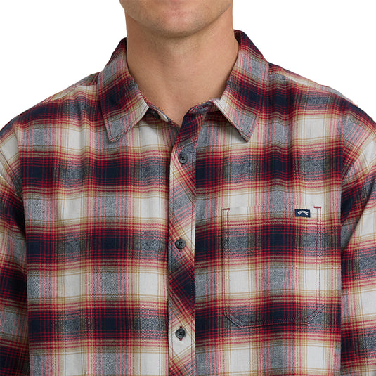 Billabong Coastline Long Sleeve Button-Up Flannel Shirt 19
