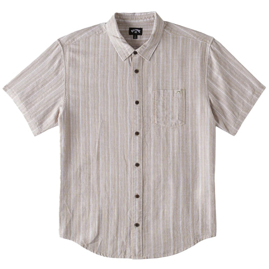 Billabong All-Day Stripe Short Sleeve Button-Up Shirt 1