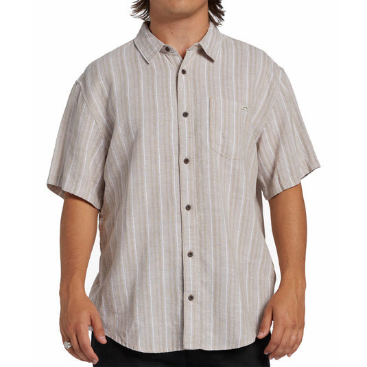 Billabong All-Day Stripe Short Sleeve Button-Up Shirt 3