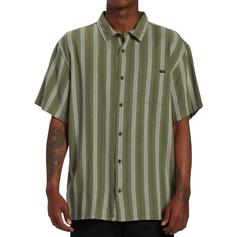 Load image into Gallery viewer, Billabong Sundays Jacquard Short Sleeve Button-Up Shirt • 2023 9
