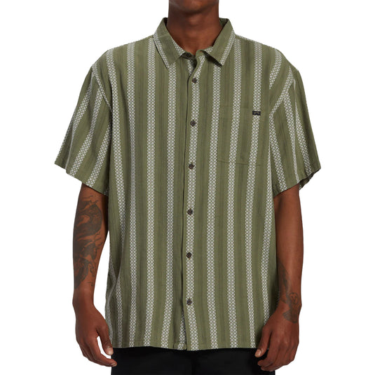 Billabong Sundays Jacquard Short Sleeve Button-Up Shirt • 2023 9