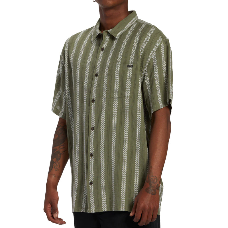 Load image into Gallery viewer, Billabong Sundays Jacquard Short Sleeve Button-Up Shirt • 2023 10
