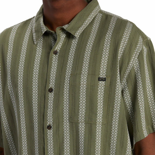 Billabong Sundays Jacquard Short Sleeve Button-Up Shirt • 2023 12