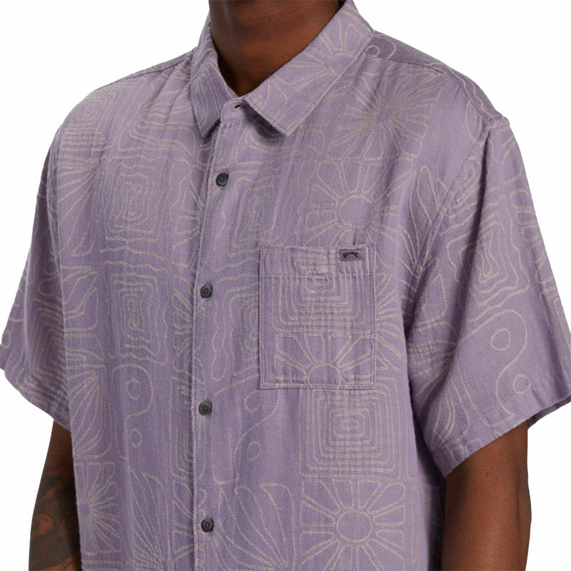 Load image into Gallery viewer, Billabong Sundays Jacquard Short Sleeve Button-Up Shirt • 2023 6

