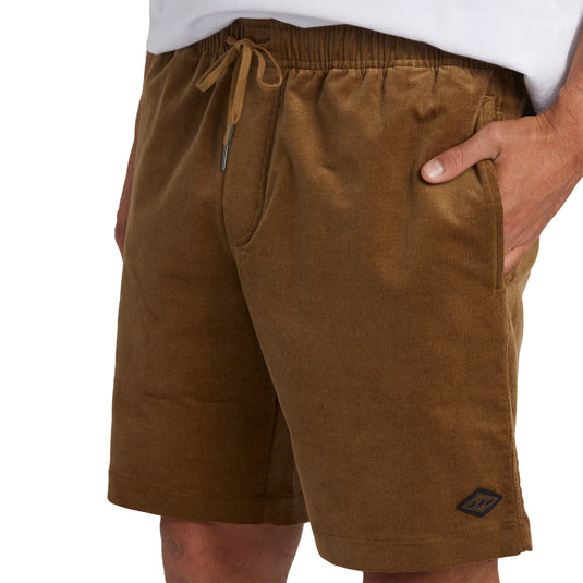 Billabong Larry Layback Corduroy Elastic Waist 18" Shorts 6