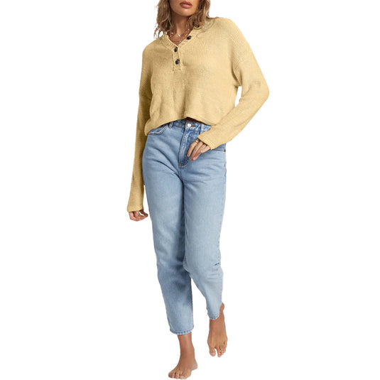 Billabong Women's Shallow Waters Henley Sweater 4