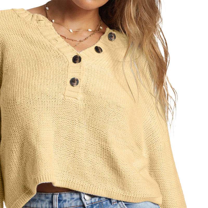 Load image into Gallery viewer, Billabong Women's Shallow Waters Henley Sweater 5
