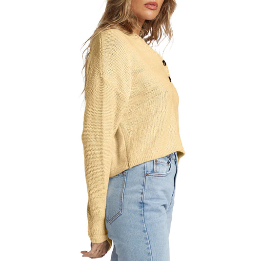 Billabong Women's Shallow Waters Henley Sweater 2