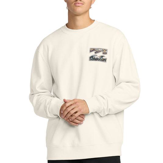 Billabong Short Sands Crew Pullover Sweatshirt - Off White 3