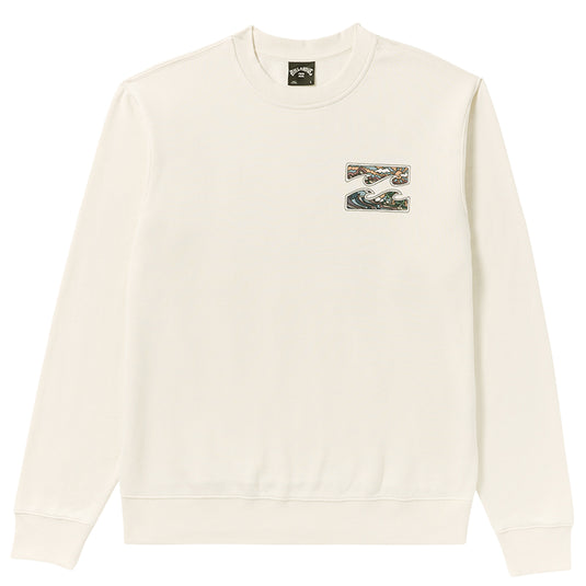 Billabong Short Sands Crew Pullover Sweatshirt - Off White 1
