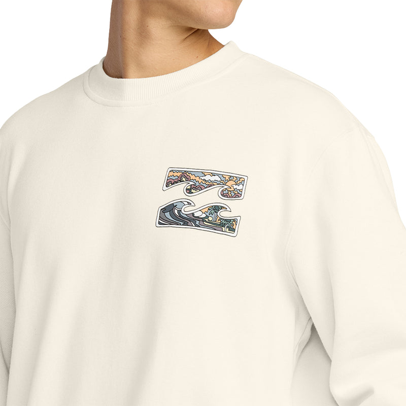 Load image into Gallery viewer, Billabong Short Sands Crew Pullover Sweatshirt - Off White 7

