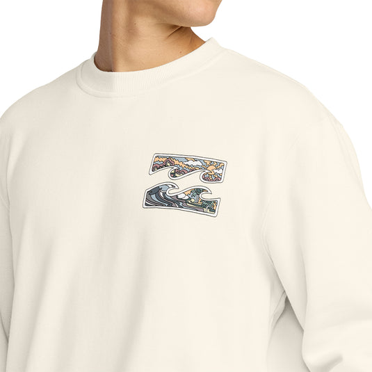 Billabong Short Sands Crew Pullover Sweatshirt - Off White 7