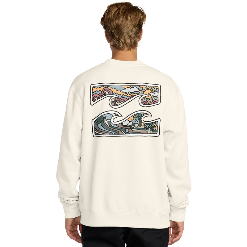 Load image into Gallery viewer, Billabong Short Sands Crew Pullover Sweatshirt - Off White 5
