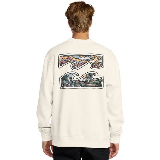Billabong Short Sands Crew Pullover Sweatshirt - Off White 5
