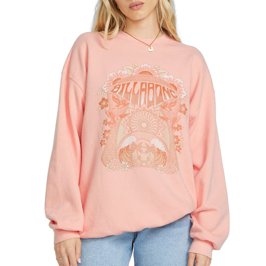 Billabong Women's Ride In Crew Sweatshirt 1