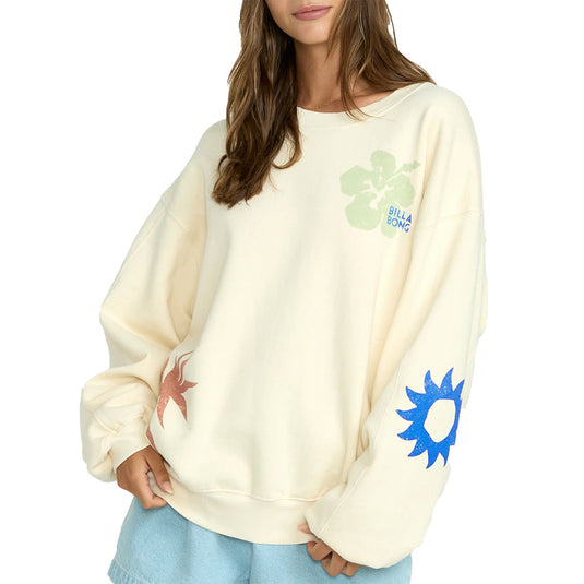 Billabong Women's Water Signs Kendal Crew Sweatshirt 1