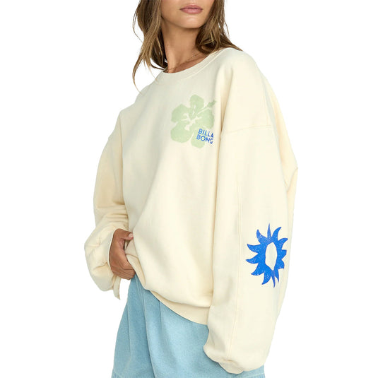 Billabong Women's Water Signs Kendal Crew Sweatshirt 3