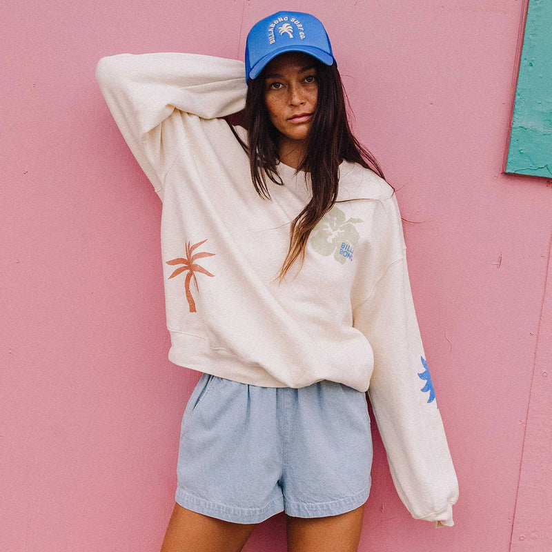 Load image into Gallery viewer, Billabong Women's Water Signs Kendal Crew Sweatshirt 6
