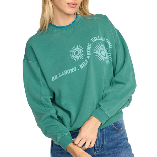 Billabong Women's Time for Kendal Crew Sweatshirt 2