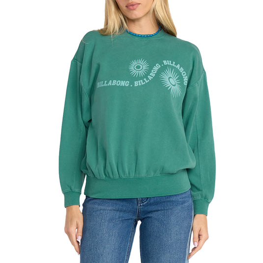 Billabong Women's Time for Kendal Crew Sweatshirt 1