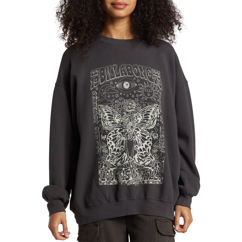Load image into Gallery viewer, Billabong Women's Ride In Oversized Crew Sweatshirt 8
