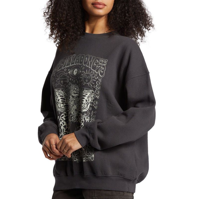 Load image into Gallery viewer, Billabong Women's Ride In Oversized Crew Sweatshirt 9
