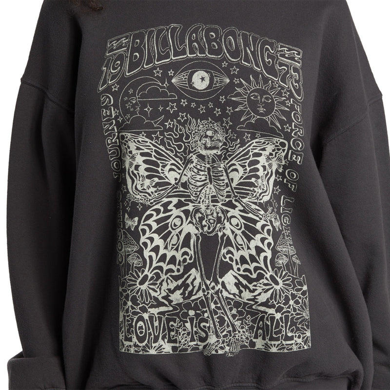 Load image into Gallery viewer, Billabong Women's Ride In Oversized Crew Sweatshirt 12
