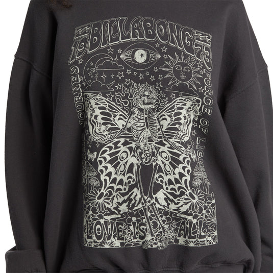 Billabong Women's Ride In Oversized Crew Sweatshirt 12