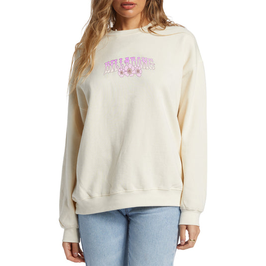 Billabong Women's Ride In Oversized Crew Sweatshirt 1