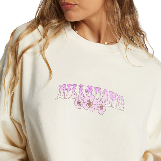 Billabong Women's Ride In Oversized Crew Sweatshirt 5