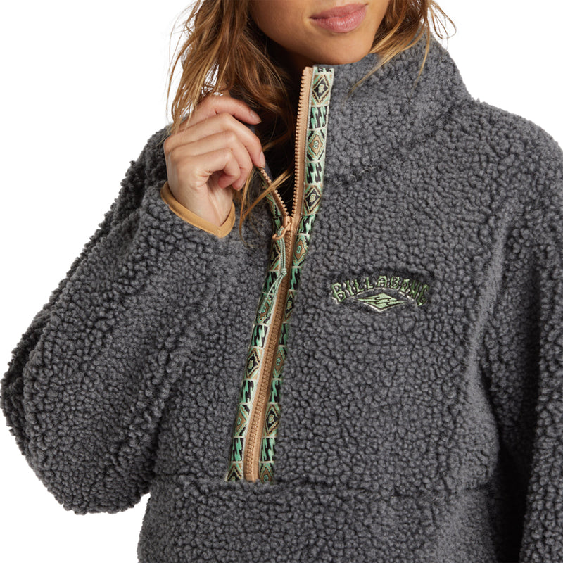 Load image into Gallery viewer, Billabong Women's Horizon Half-Zip Fleece Pullover Sweatshirt 8
