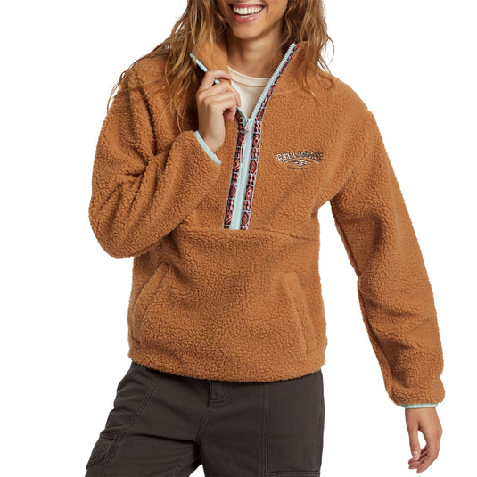 Billabong Women's Horizon Half-Zip Fleece Pullover Sweatshirt 1