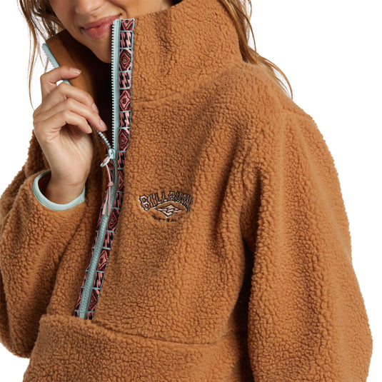 Billabong Women's Horizon Half-Zip Fleece Pullover Sweatshirt 4