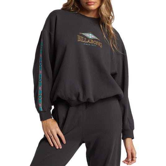 Billabong Women's Swipe Right Kendal Crew Sweatshirt 1