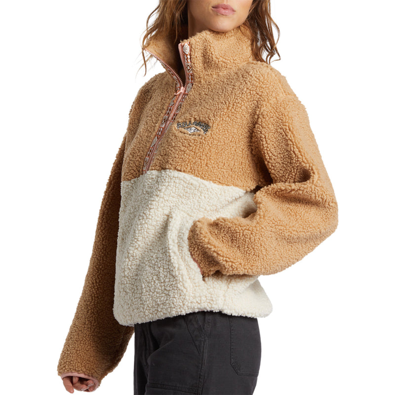 Load image into Gallery viewer, Billabong Women's Horizon Color Block Half-Zip Fleece Pullover Sweatshirt 2

