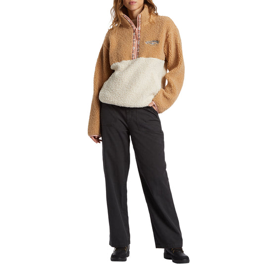 Billabong Women's Horizon Color Block Half-Zip Fleece Pullover Sweatshirt 4