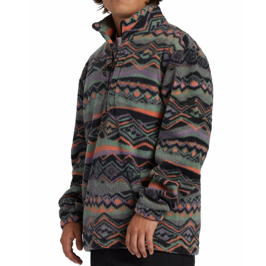 Billabong Boundary Half-Zip Mock Neck Fleece Sweatshirt 4