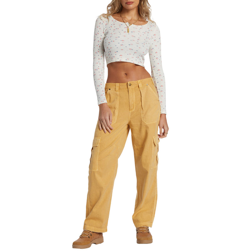 Load image into Gallery viewer, Billabong Women's Reese Thermal Long Sleeve Crop Top 5
