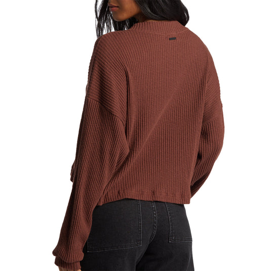 Billabong Women's Good Catch Henley Long Sleeve Top 2