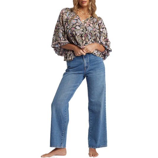 Billabong Women's Adore You Blouson Sleeve Top 4