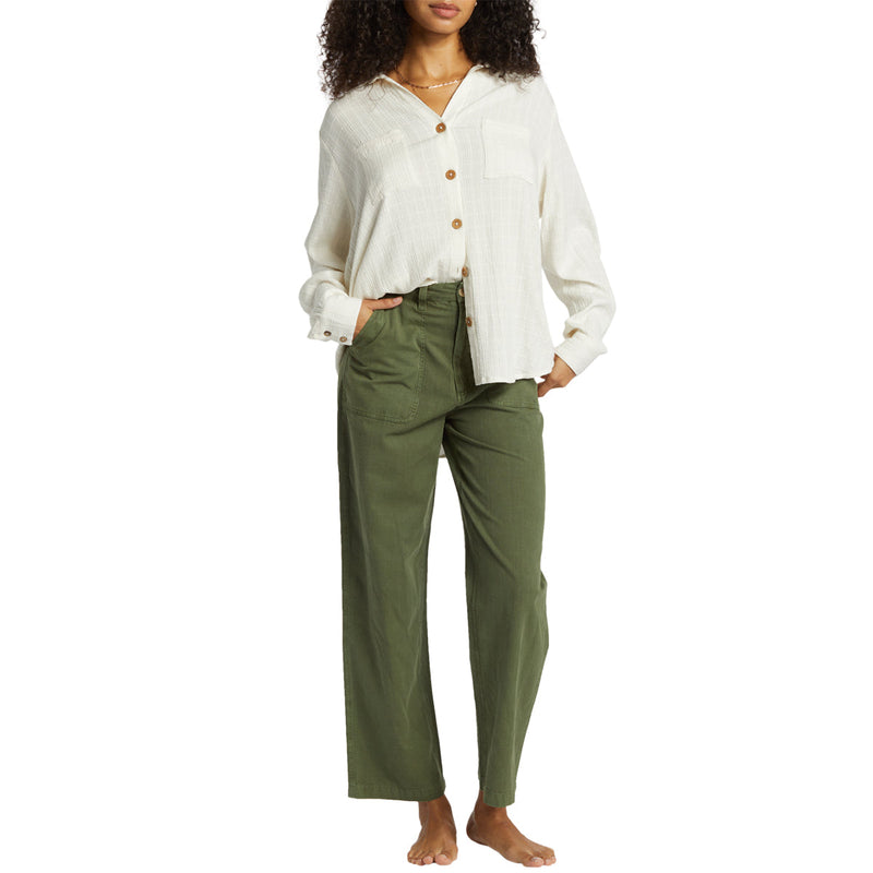 Load image into Gallery viewer, Billabong Women's Swell Long Sleeve Button-Up Shirt 5
