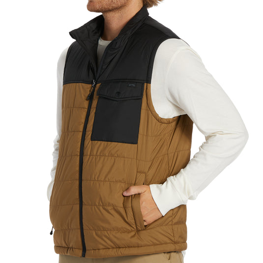 Billabong Prism Quilted Zip-Up Vest 4