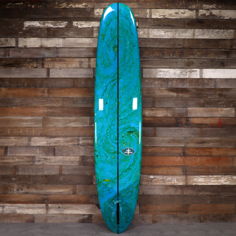 Load image into Gallery viewer, Bing California Pintail Type II 9'6 × 23 × 3 Surfboard - Clear/Teal Swirl 2
