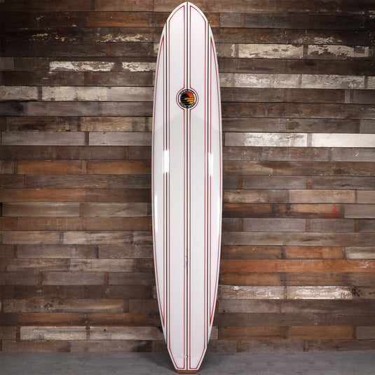 Cleanline Speed Shape 10'0 × 23 ¾ × 3 ⅜ Surfboard - Black/Orange Fade Pinlines 1