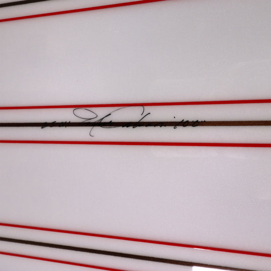 Cleanline Speed Shape 10'0 × 23 ¾ × 3 ⅜ Surfboard - Black/Orange Fade Pinlines 4