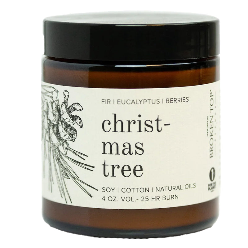 Load image into Gallery viewer, Broken Top Christmas Tree Soy Candle - 4 oz. 1
