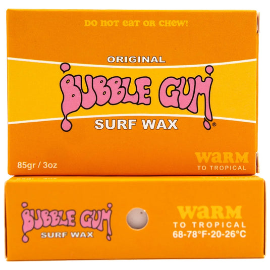 Bubble Gum Original Formula Warm/Tropical Surf Wax 1