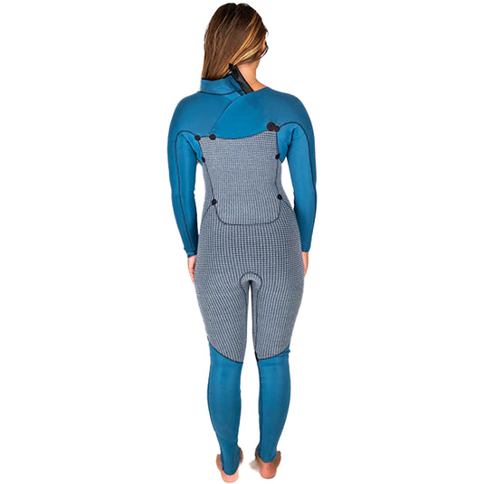 Buell Women's RB2 6/5/4 Hooded Chest-Zip Wetsuit 4